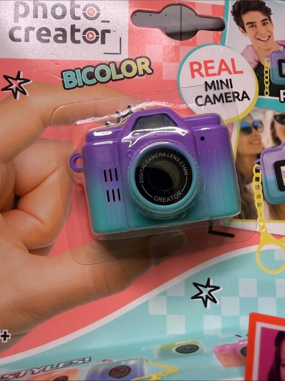 Mini Cam Digital Camera - Purple & Teal Bicolor